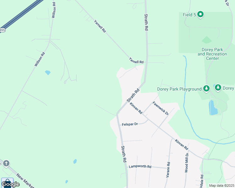map of restaurants, bars, coffee shops, grocery stores, and more near 7490 Strath Road in Richmond