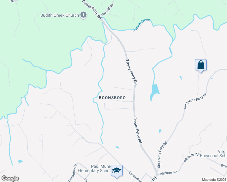 map of restaurants, bars, coffee shops, grocery stores, and more near 4723 Doyle Terrace in Lynchburg