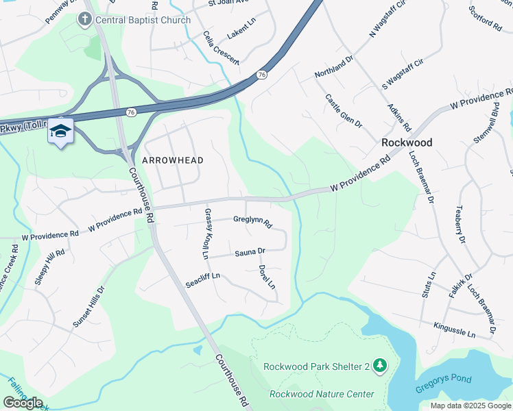 map of restaurants, bars, coffee shops, grocery stores, and more near 10307 West Providence Road in Richmond