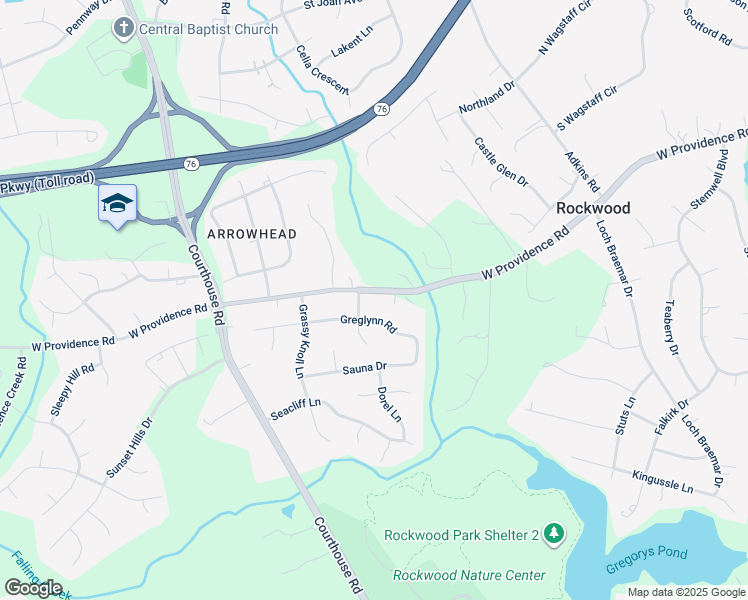 map of restaurants, bars, coffee shops, grocery stores, and more near 10307 West Providence Road in Richmond