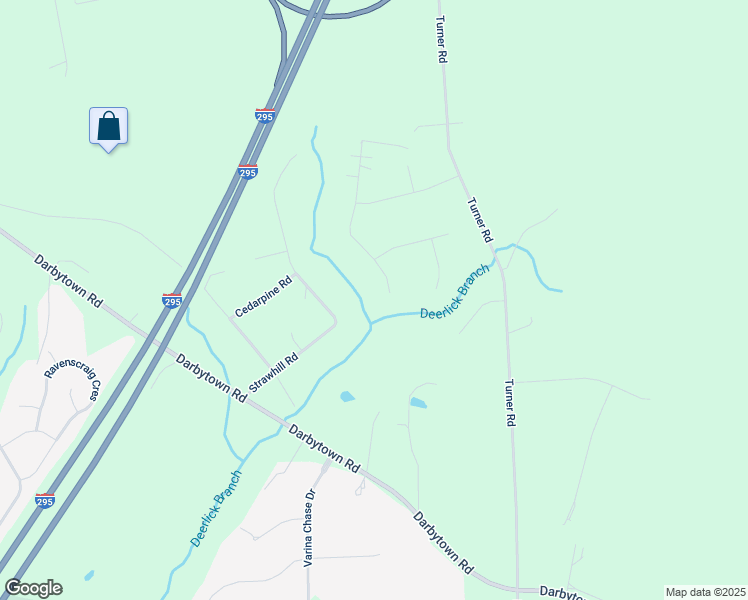 map of restaurants, bars, coffee shops, grocery stores, and more near 7380 Creek Ridge Road in Richmond