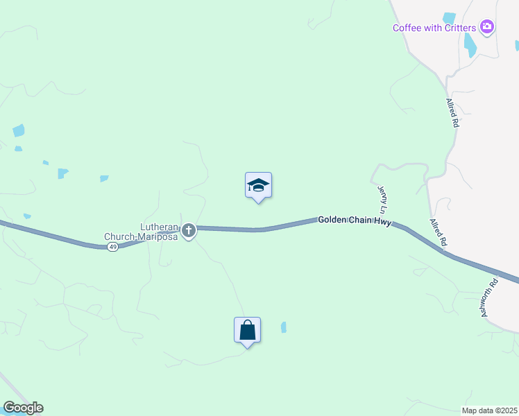 map of restaurants, bars, coffee shops, grocery stores, and more near in Mariposa