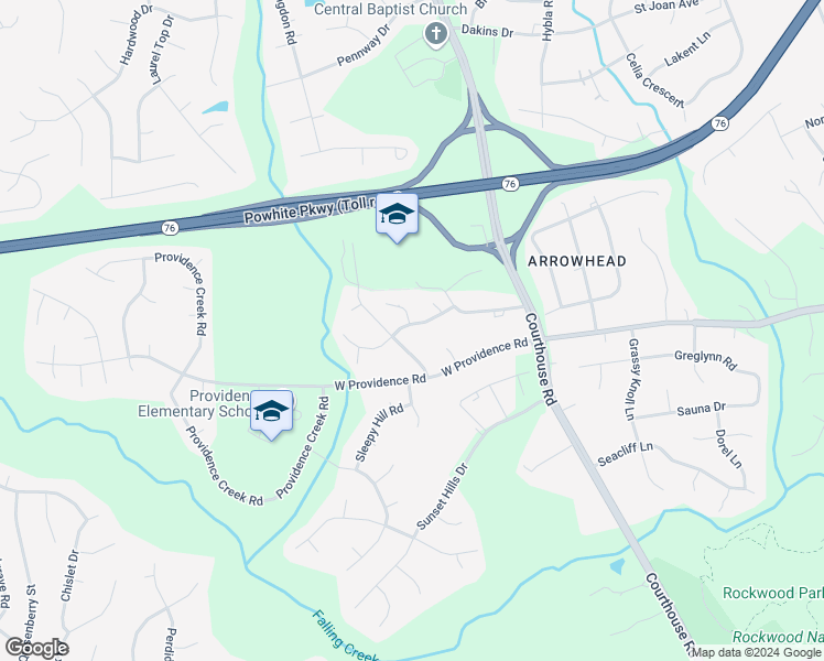 map of restaurants, bars, coffee shops, grocery stores, and more near 10737 Bethany Ridge Road in Richmond