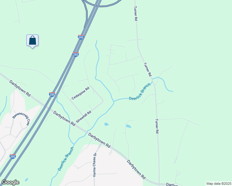 map of restaurants, bars, coffee shops, grocery stores, and more near 7380 Creek Ridge Road in Richmond