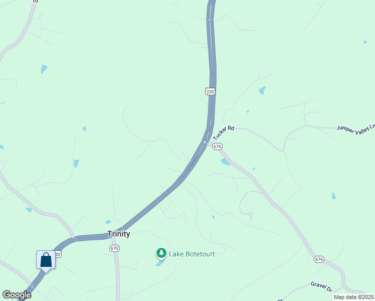 map of restaurants, bars, coffee shops, grocery stores, and more near 5941 Roanoke Road in Troutville