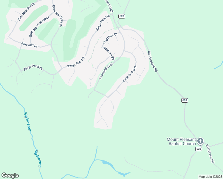 map of restaurants, bars, coffee shops, grocery stores, and more near 3840 Virginia Rail Drive in Providence Forge