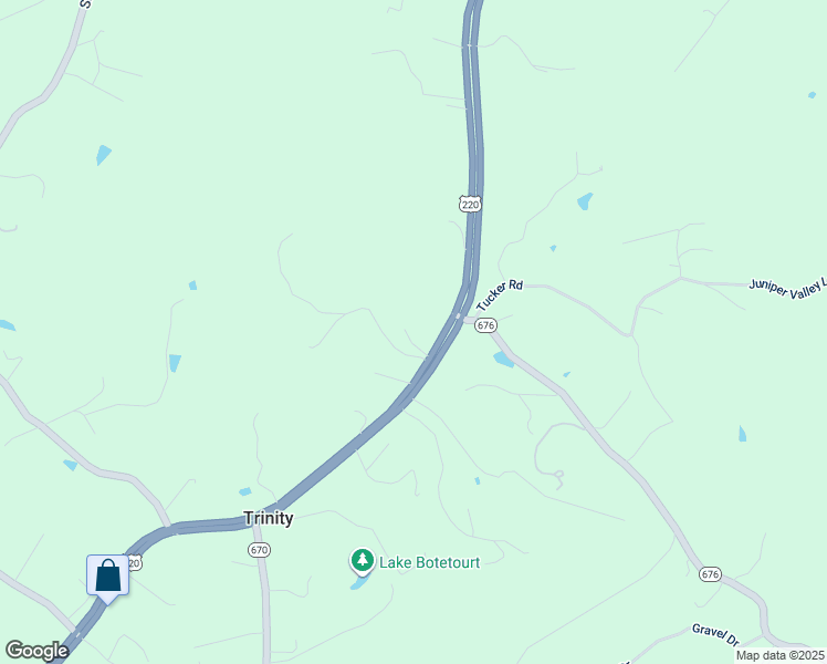 map of restaurants, bars, coffee shops, grocery stores, and more near 5941 Roanoke Road in Troutville