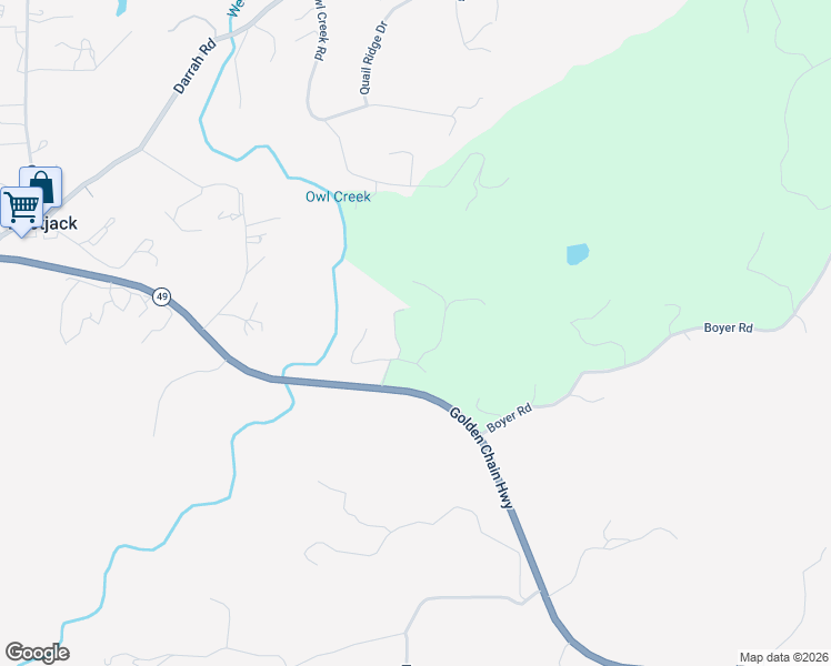 map of restaurants, bars, coffee shops, grocery stores, and more near 3764 Mc Nally Road in Mariposa