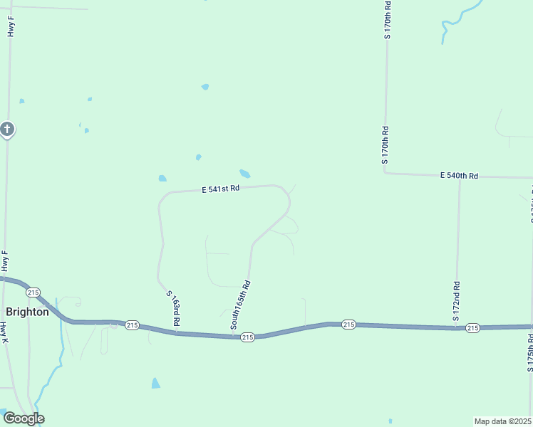 map of restaurants, bars, coffee shops, grocery stores, and more near 5415 South 165th Road in Brighton