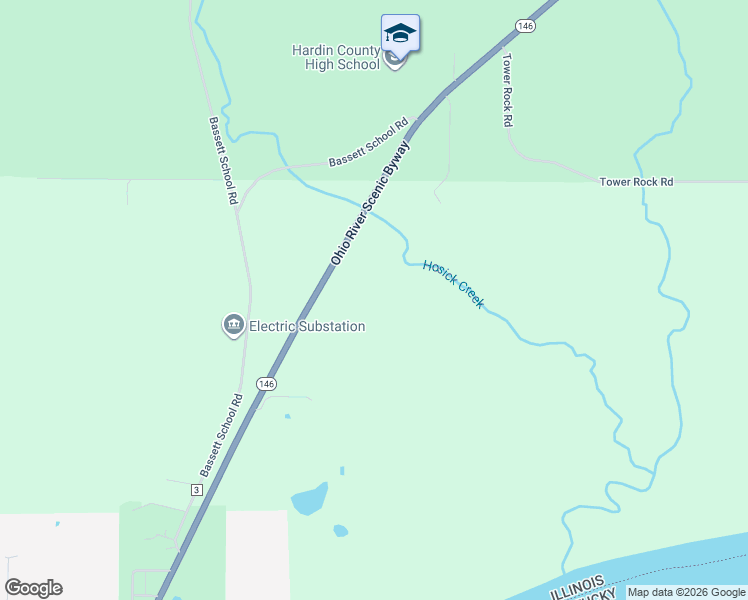 map of restaurants, bars, coffee shops, grocery stores, and more near Highway 146 in Elizabethtown