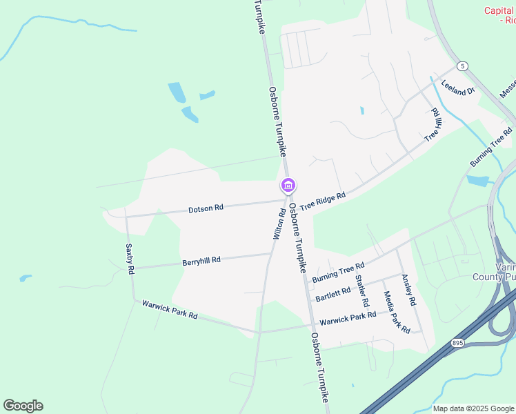 map of restaurants, bars, coffee shops, grocery stores, and more near 1219 Dotson Road in Richmond