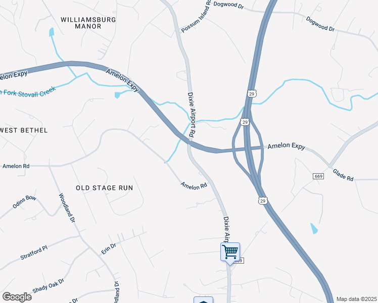 map of restaurants, bars, coffee shops, grocery stores, and more near State Route 677 in Madison Heights