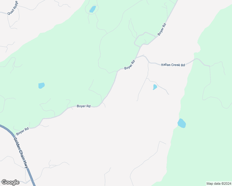 map of restaurants, bars, coffee shops, grocery stores, and more near 5152 Boyer Road in Mariposa