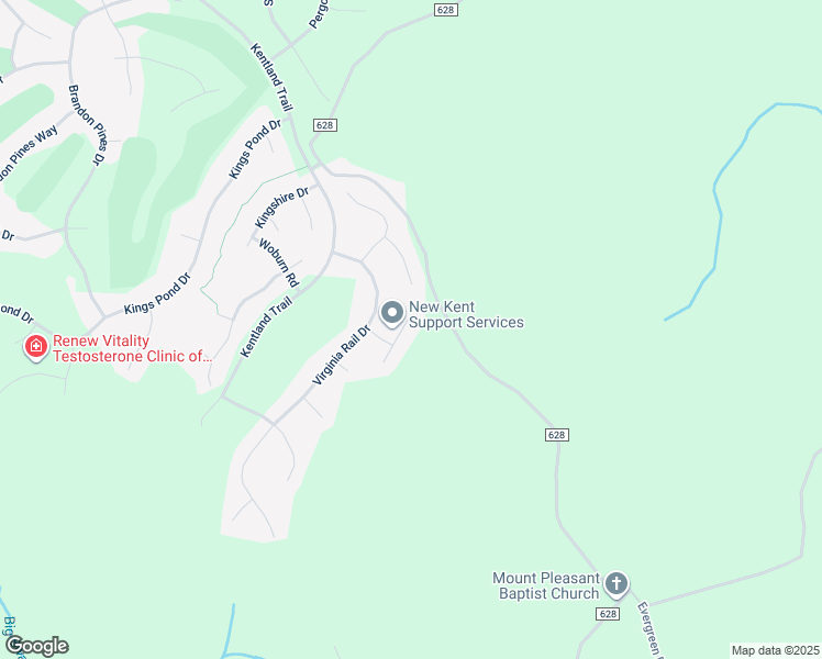 map of restaurants, bars, coffee shops, grocery stores, and more near 4191 Gadwell Court in Providence Forge