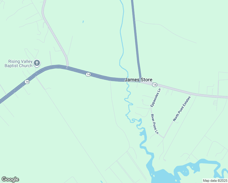 map of restaurants, bars, coffee shops, grocery stores, and more near 9189 Coles Landing Drive in Gloucester