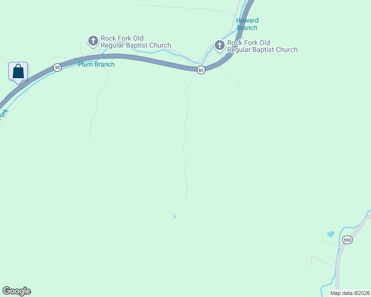 map of restaurants, bars, coffee shops, grocery stores, and more near 359 Hunter Branch Road in Garrett