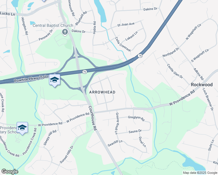 map of restaurants, bars, coffee shops, grocery stores, and more near 2000 Warrior Trail in Richmond