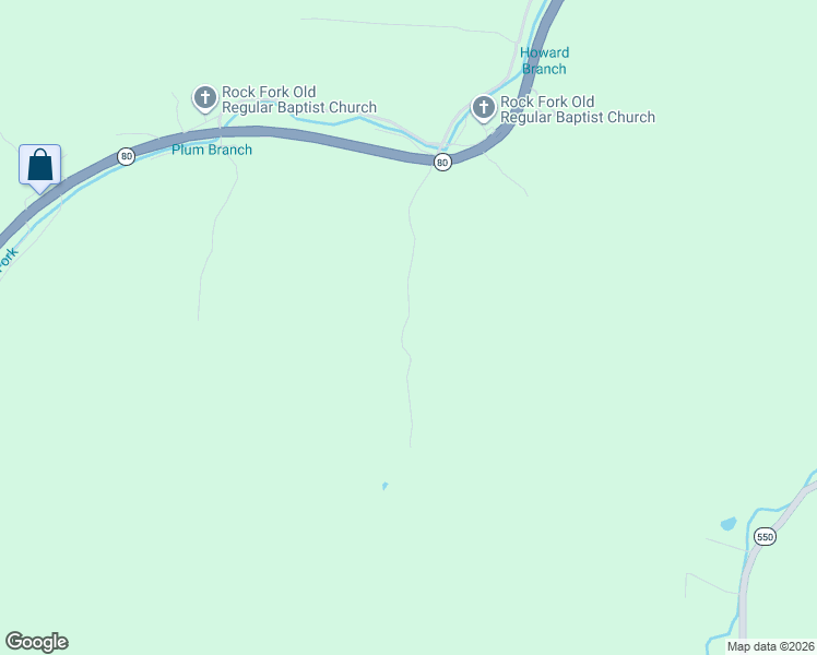 map of restaurants, bars, coffee shops, grocery stores, and more near 359 Hunter Branch Road in Garrett