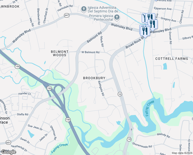 map of restaurants, bars, coffee shops, grocery stores, and more near in Richmond