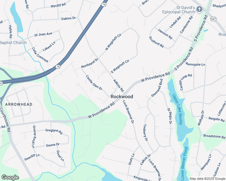 map of restaurants, bars, coffee shops, grocery stores, and more near 2006 Castle Glen Circle in Richmond