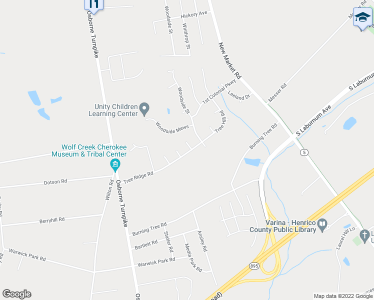 map of restaurants, bars, coffee shops, grocery stores, and more near 7216 Alvis Court in Richmond