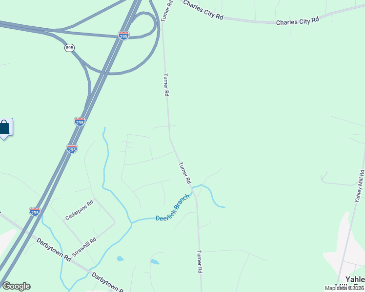 map of restaurants, bars, coffee shops, grocery stores, and more near 7301 Turner Road in Richmond