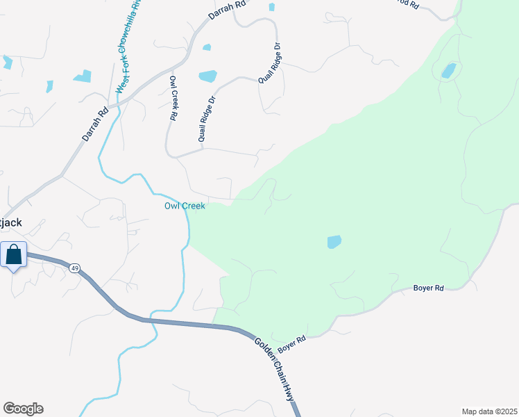map of restaurants, bars, coffee shops, grocery stores, and more near 3777 Owl Creek Road in Mariposa
