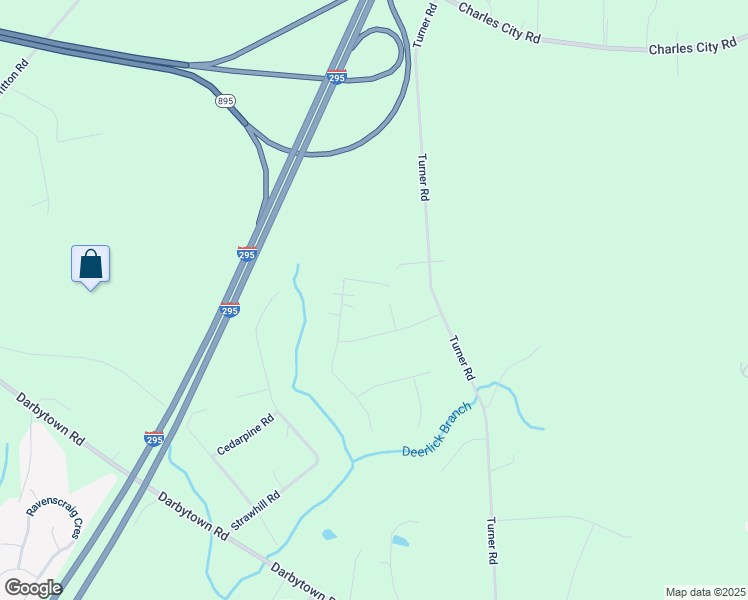 map of restaurants, bars, coffee shops, grocery stores, and more near 7260 Turner Woods Court in Richmond