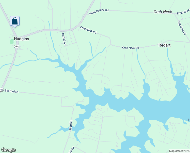 map of restaurants, bars, coffee shops, grocery stores, and more near 73 Slate Road in Hudgins