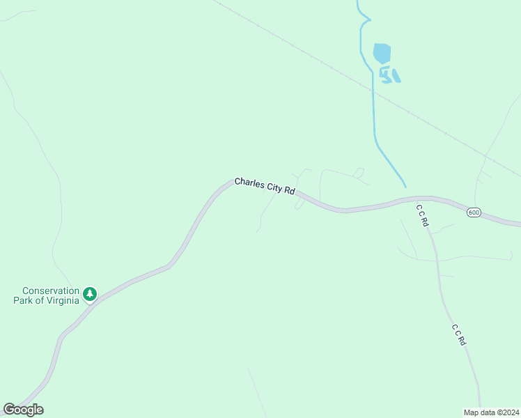 map of restaurants, bars, coffee shops, grocery stores, and more near 5733 Charles City Road in Charles City