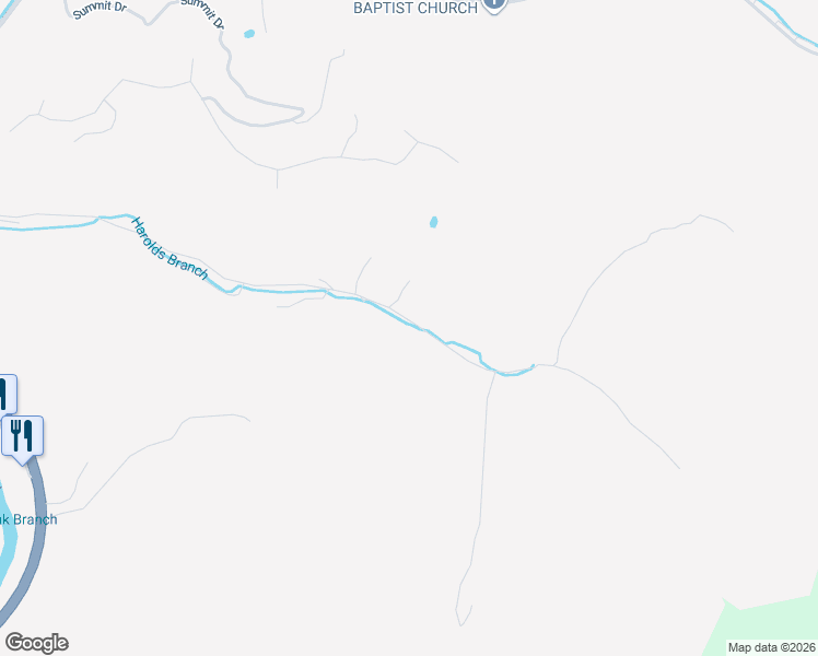 map of restaurants, bars, coffee shops, grocery stores, and more near 564-614 Harolds Branch in Pikeville