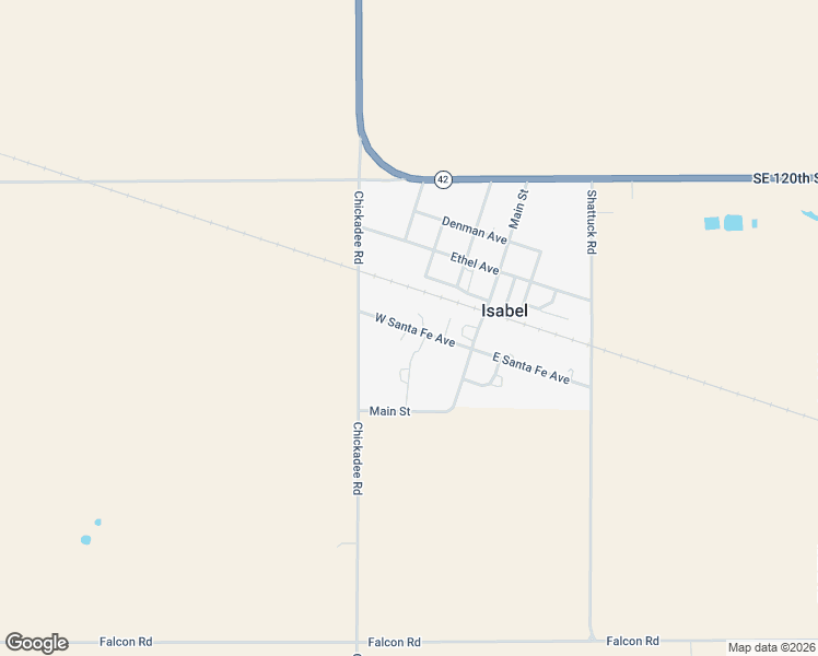 map of restaurants, bars, coffee shops, grocery stores, and more near West Santa Fe Avenue in Isabel