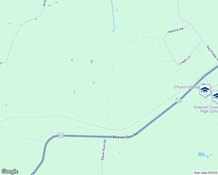 map of restaurants, bars, coffee shops, grocery stores, and more near 455 Blackrock Drive in Leitchfield