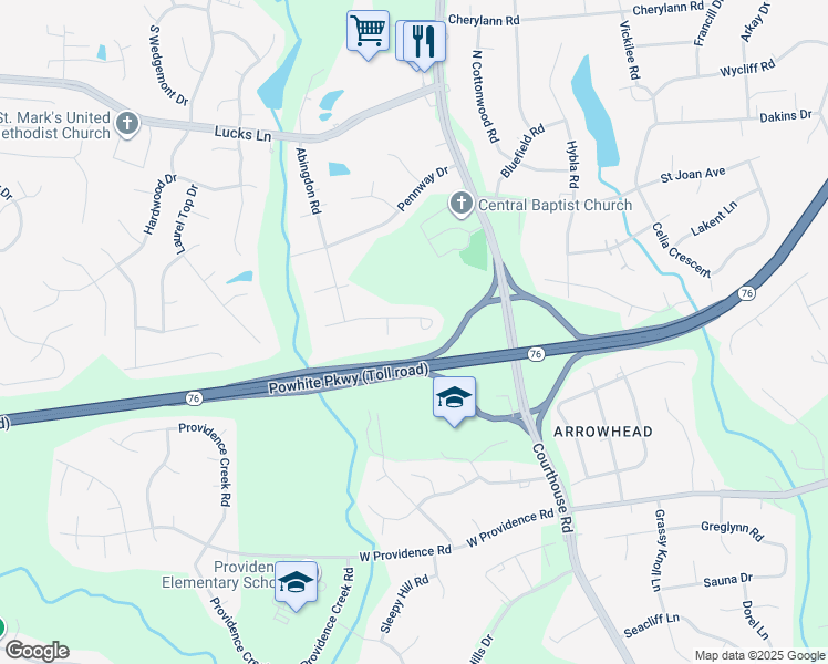 map of restaurants, bars, coffee shops, grocery stores, and more near 11019 Jimmy Ridge Drive in Richmond