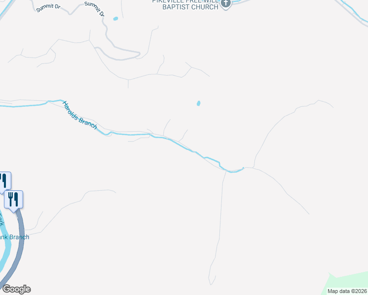 map of restaurants, bars, coffee shops, grocery stores, and more near 1-199 Stone Drive in Pikeville