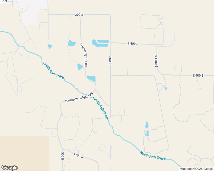 map of restaurants, bars, coffee shops, grocery stores, and more near 668 800 East in New Harmony