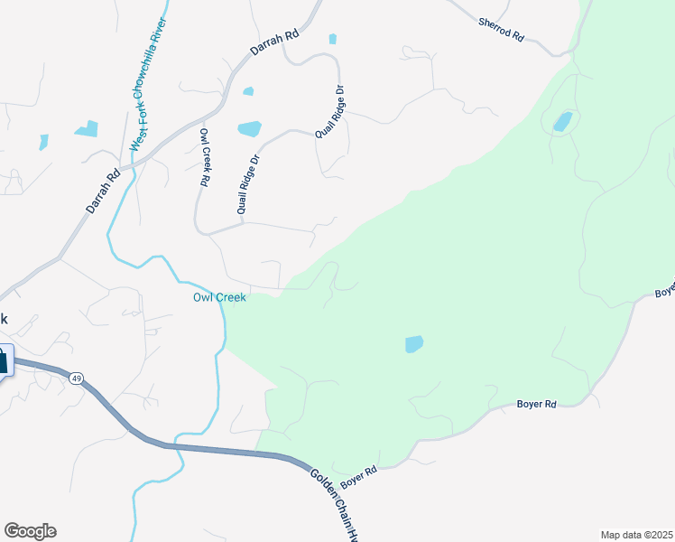 map of restaurants, bars, coffee shops, grocery stores, and more near 3799 Owl Creek Road in Mariposa