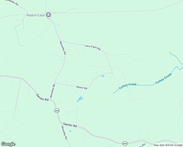 map of restaurants, bars, coffee shops, grocery stores, and more near 19604 Ahern Road in Moseley