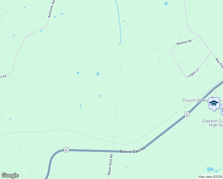 map of restaurants, bars, coffee shops, grocery stores, and more near 455 Blackrock Drive in Leitchfield