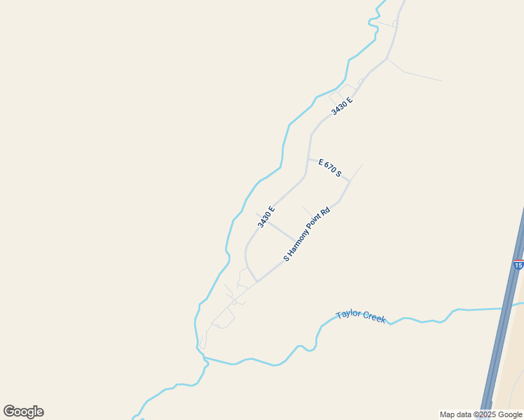 map of restaurants, bars, coffee shops, grocery stores, and more near 818 South 3430 East in New Harmony
