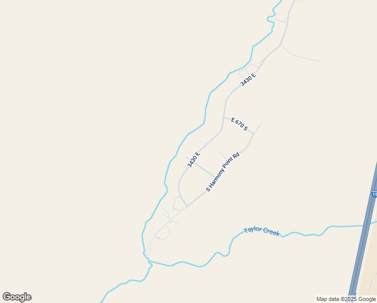 map of restaurants, bars, coffee shops, grocery stores, and more near 818 South 3430 East in New Harmony