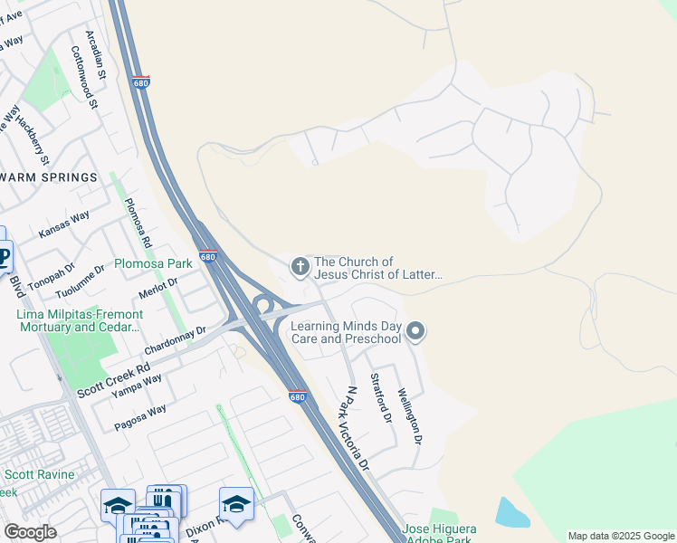 map of restaurants, bars, coffee shops, grocery stores, and more near 1787 Kern Loop in Fremont
