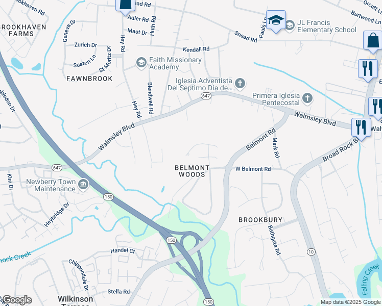 map of restaurants, bars, coffee shops, grocery stores, and more near 3511 Skipping Rock Way in Richmond