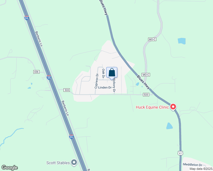 map of restaurants, bars, coffee shops, grocery stores, and more near 168 Linden Drive in Jackson