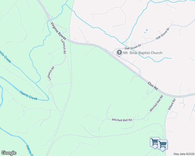 map of restaurants, bars, coffee shops, grocery stores, and more near 687 Elon Road in Madison Heights