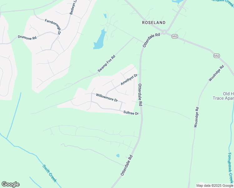 map of restaurants, bars, coffee shops, grocery stores, and more near 2212 Adelay Drive in Midlothian
