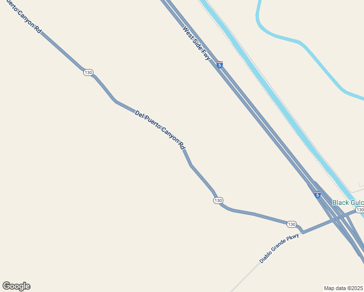 map of restaurants, bars, coffee shops, grocery stores, and more near Del Puerto Canyon Road in Patterson