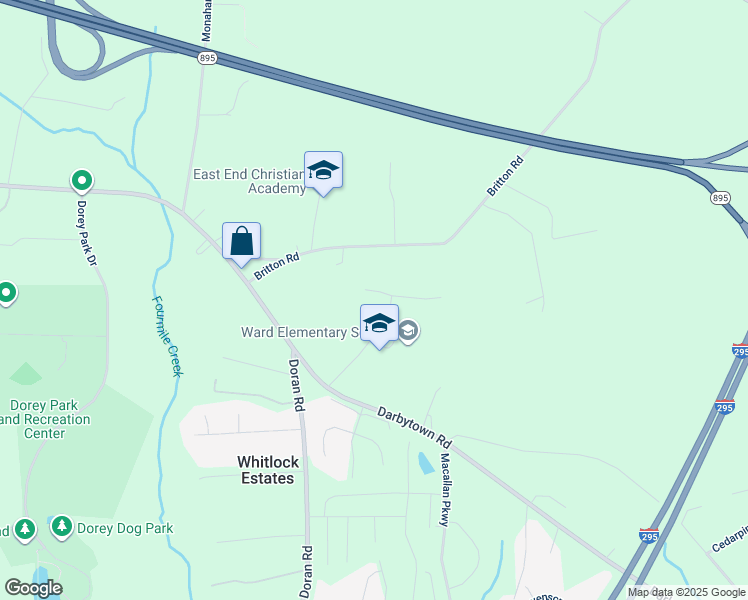 map of restaurants, bars, coffee shops, grocery stores, and more near 3305 Stansfield Court in Richmond
