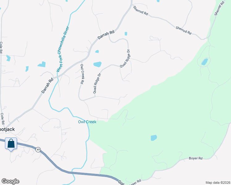 map of restaurants, bars, coffee shops, grocery stores, and more near 3848 Owl Creek Road in Mariposa