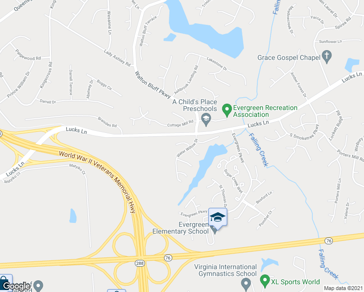 map of restaurants, bars, coffee shops, grocery stores, and more near 12609 Wood Sage West in Midlothian
